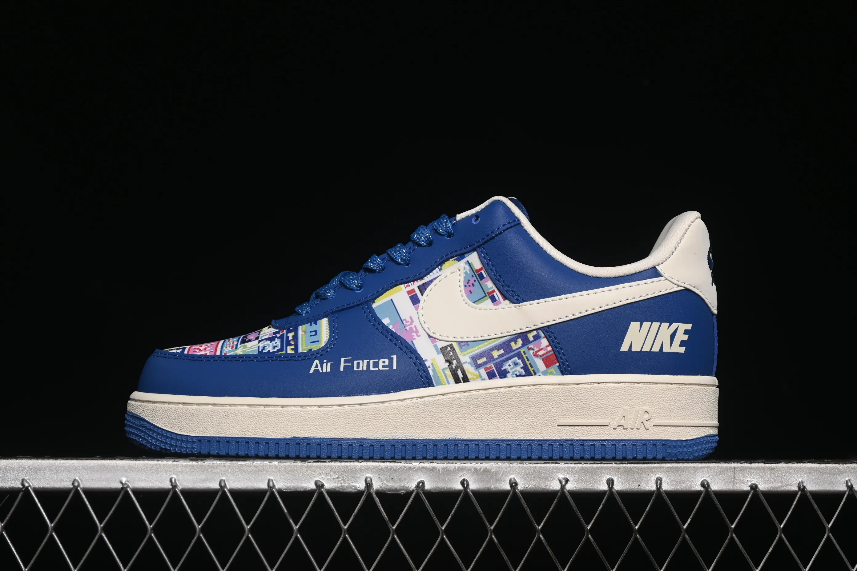 All categories Nk Air Force 1 Air Force series Nk Air Force 1 Low Air Force low-top Nike Air Force 1'07 Low Nike co-branded double blue and white swoosh Air Force 1 low-top casual sneakers KJ1688-009